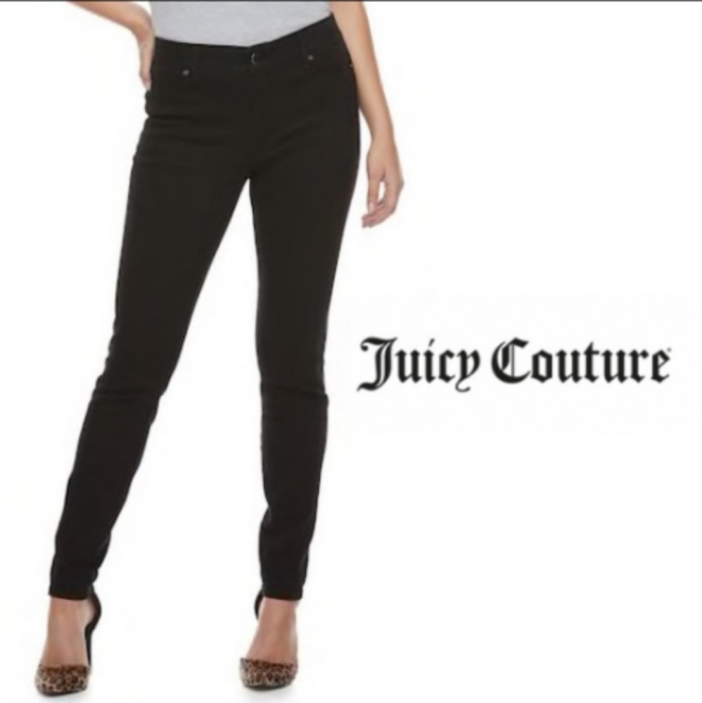 Juicy Couture Seamless Skinny Black Jeans.